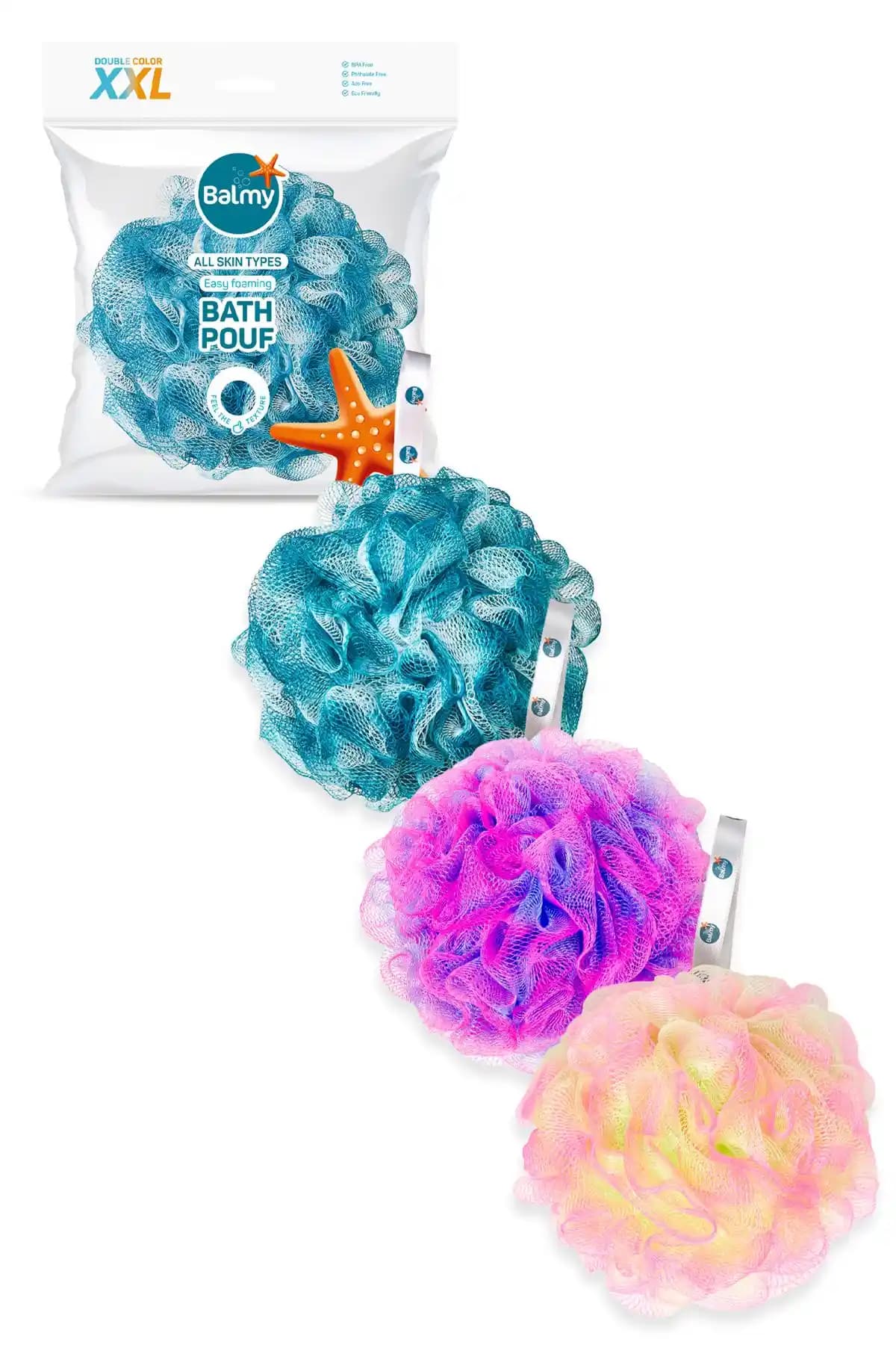 Balmy 3'lü XXLarge Banyo Lifi Seti ve yeni nesil duş lifi karşılaştırması