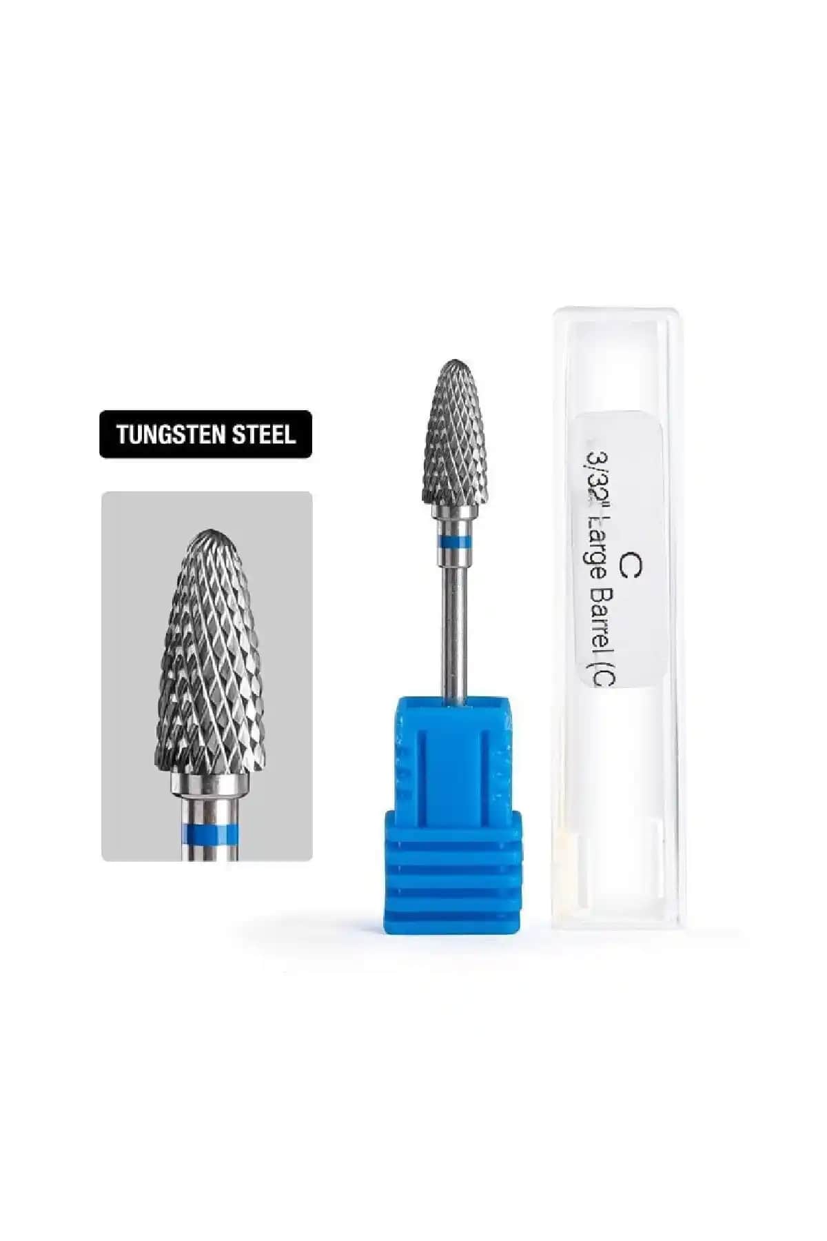 Genel Markalar Mavi Metal Freze Elektrikli Törpü Ucu ile Tırnak Bakımı ve Şekillendirme