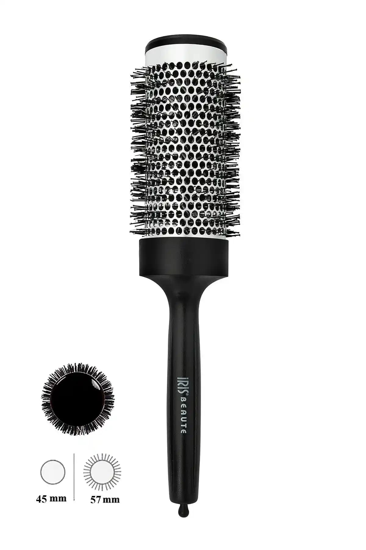IRIS Metal Tüplü Kalın Fön Fırçası 45 Mm Large ile Hacimli ve Parlak Saçlar İçin Profesyonel Çözüm