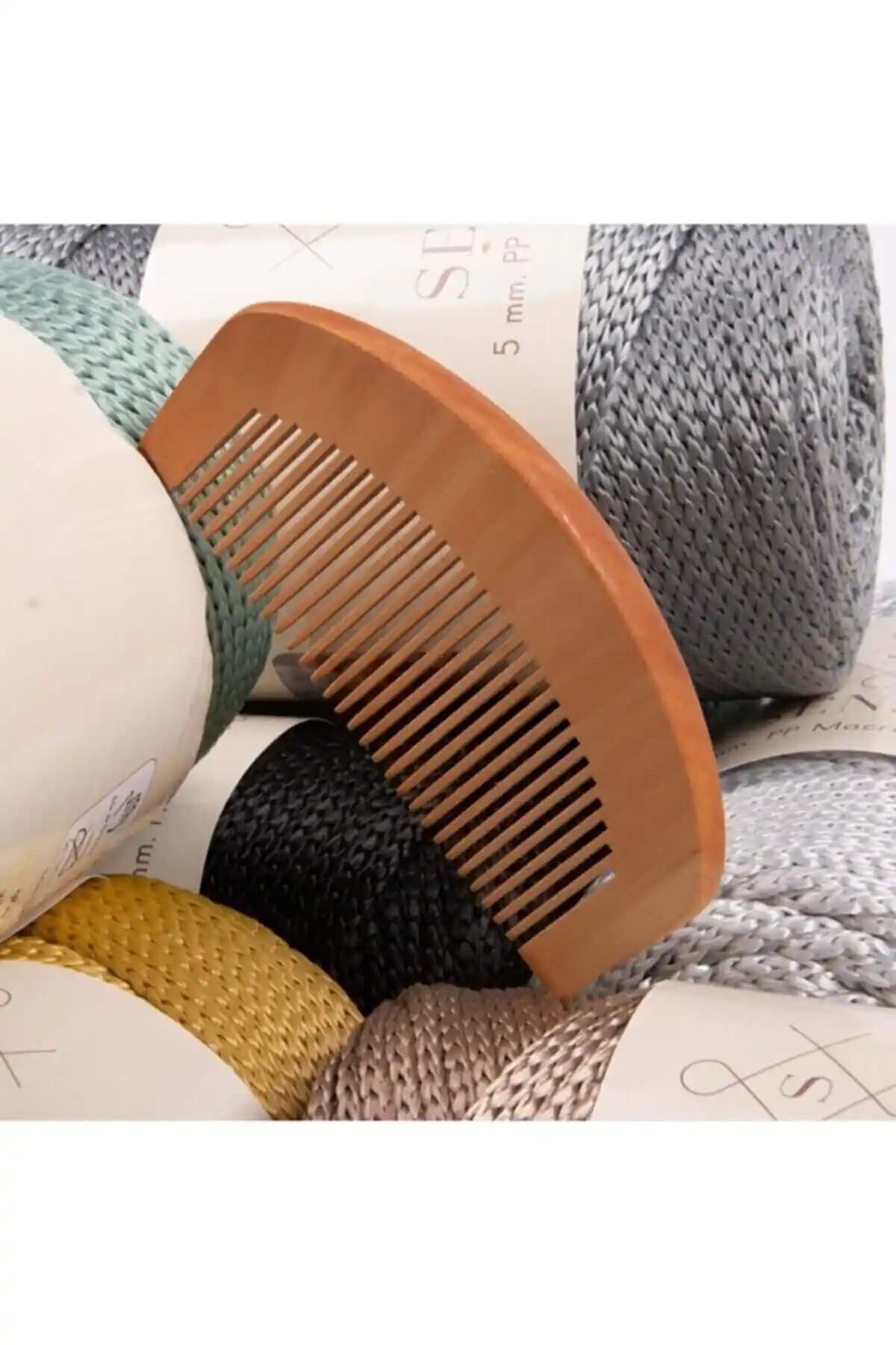 Makromecity Doğal Ahşap Bebek ve Çocuk Tarağı Güvenli ve Sağlıklı Saç Bakımı İçin