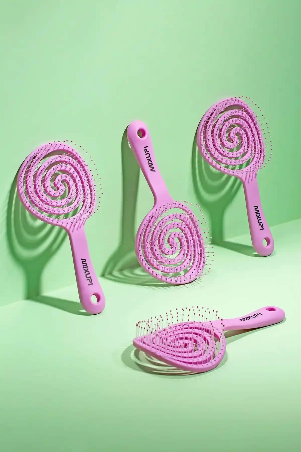 Mixup 3D Soft Touch Mor Saç Fırçası Çocuklar ve Yetişkinler İçin Etkili Bakım