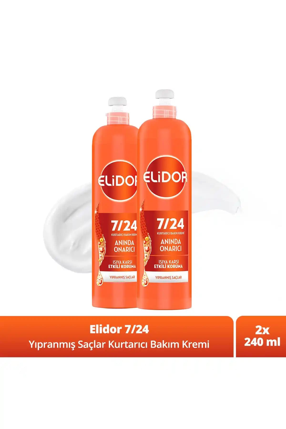 Elidor 7/24 Kurtarıcı Saç Bakım Kremi: Günlük Saç Bakımında Güç ve Parlaklık Sağlar