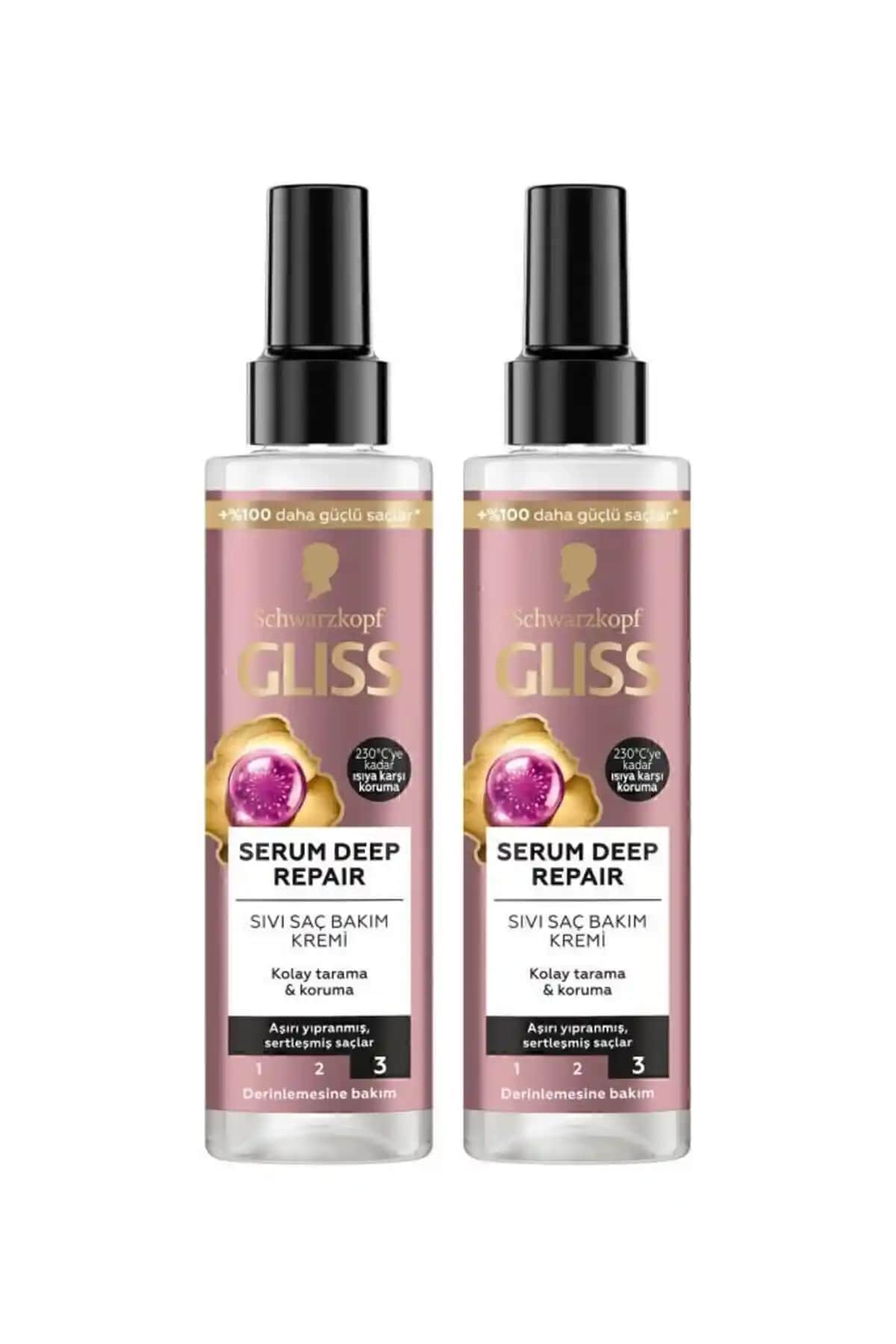 Gliss Serum Deep Repair Saç Serumu Yıpranmış ve Sağlıksız Saçlar İçin Onarıcı Çözüm