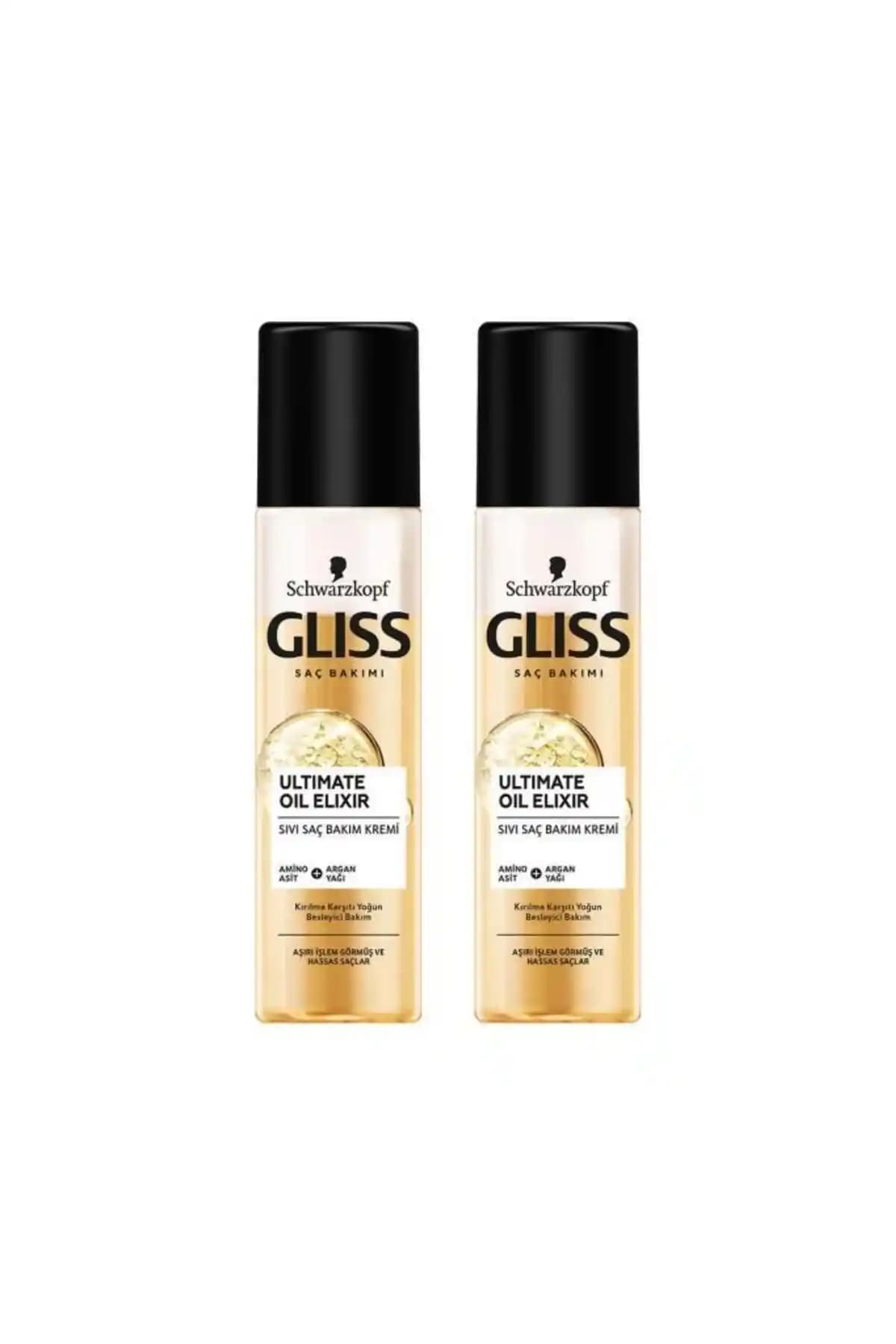 Gliss Ultimate Oil Elixir: Güçlendirici ve Parlaklık Veren Durulanmayan Saç Kremi