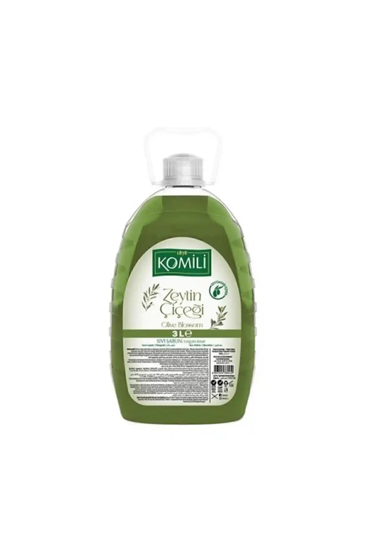 Komili Zeytin Çiçeği Sıvı Sabun 3 Litre Doğal Temizlik ve Hoş Koku Sağlar