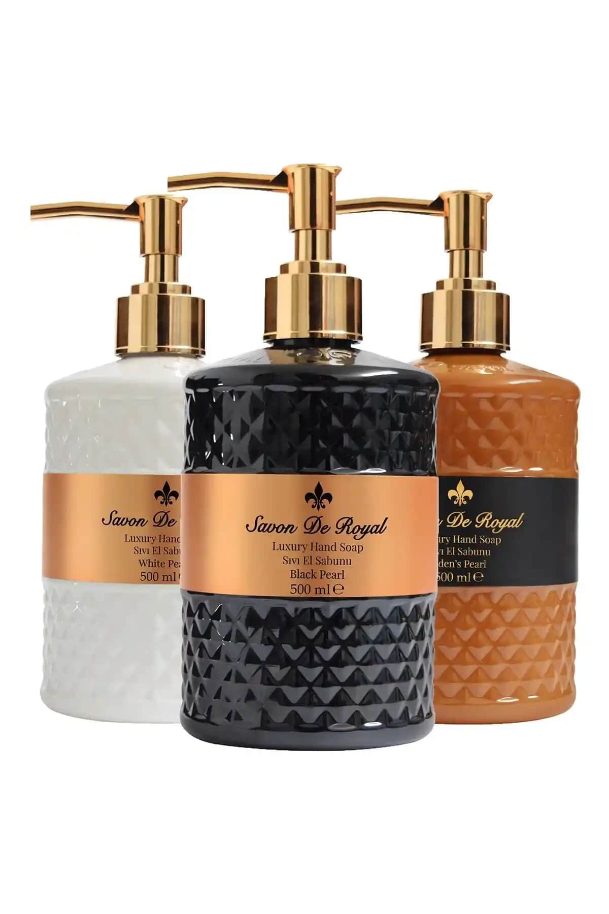 Savon de Royal Luxury Vegan Pearl Sıvı Sabun Paketleri: Estetik ve Cilt Dostu Bakım Ürünleri