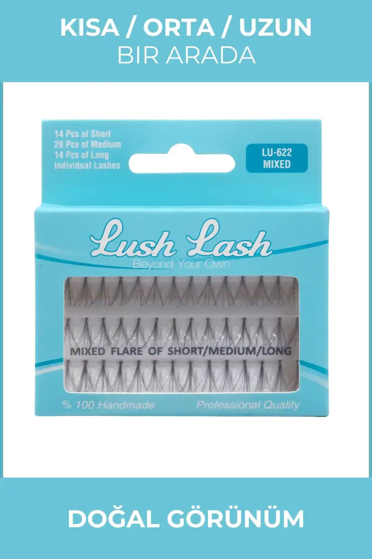 Lush Lash Tekli Takma Kirpikler Doğal ve Uzun Görünüm İçin Uygun Seçenekler
