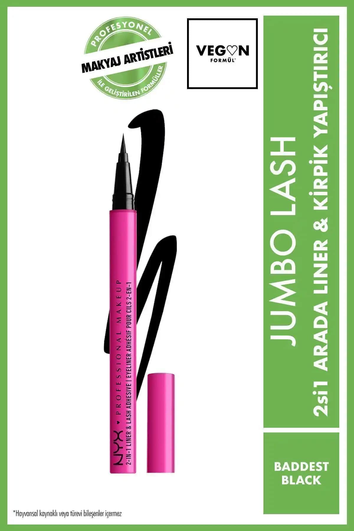 NYX Jumbo Lash 2'si Bir Arada Eyeliner ve Kirpik Yapıştırıcı Ürünü İncelemesi