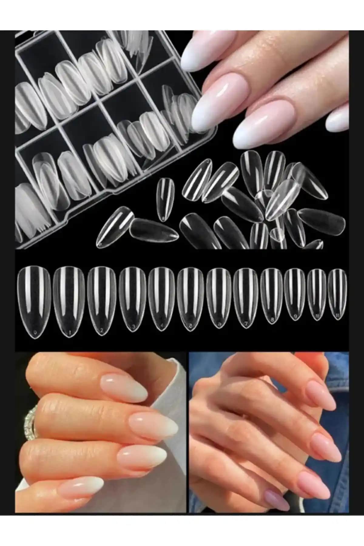 AcarlarTicaret'in Jel Destekli Badem Tırnak Seti ile Estetik ve Dayanıklı Tırnaklar