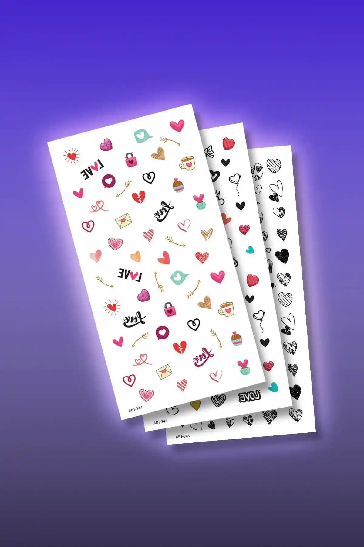 Artikel 3'lü Tırnak Dövmesi Seti: Çok Renkli ve Kolay Uygulanabilir Nail Art Çözümü