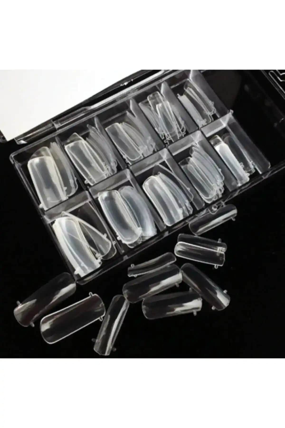 Elea Poly Gel Tips 100'lü Profesyonel ve Pratik Beyaz Tırnak Uçları Seti