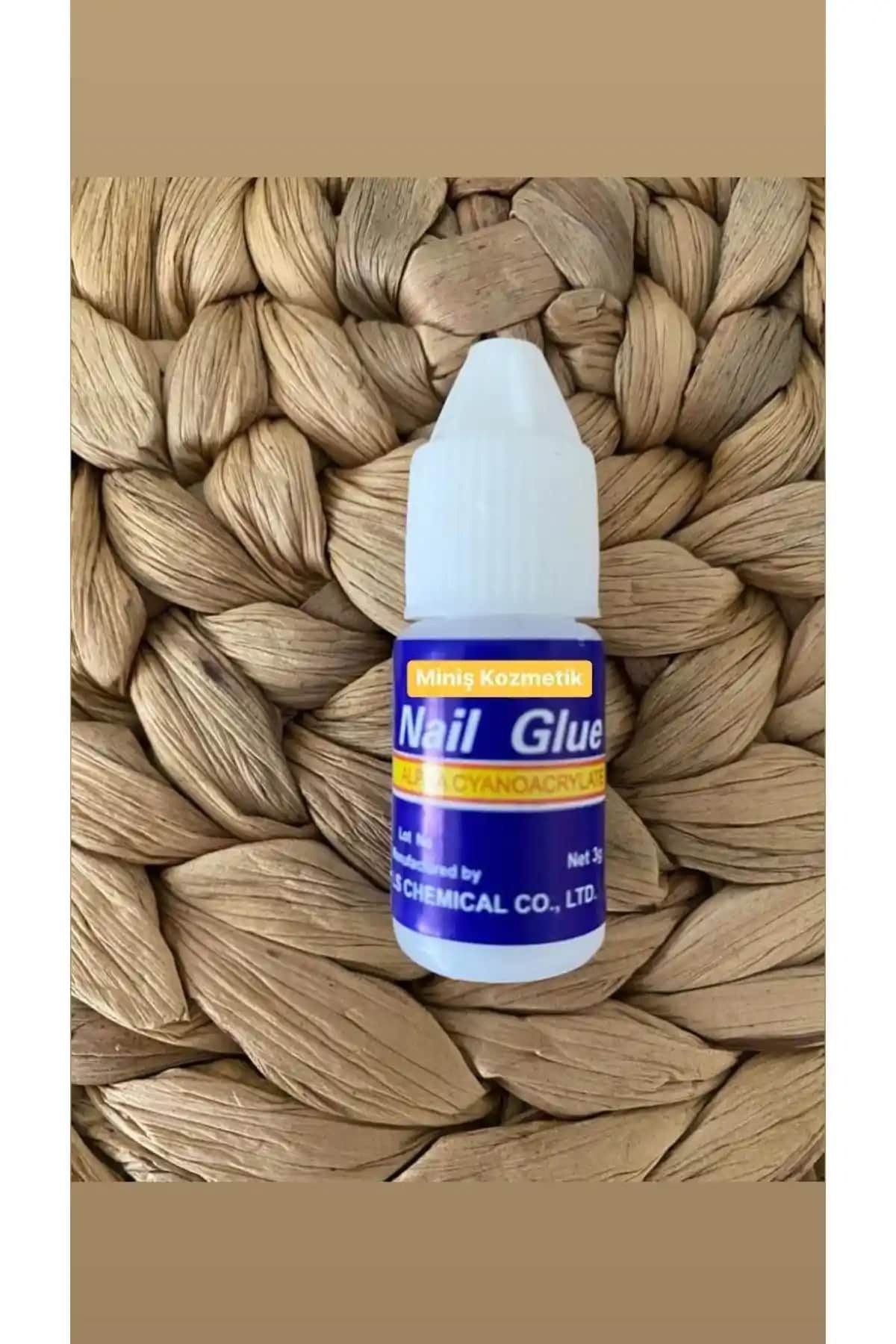 Miniş Kozmetik 3 Gr Sıvı Tırnak Yapıştırıcısı Güçlü ve Pratik Kullanım İçin Uygun