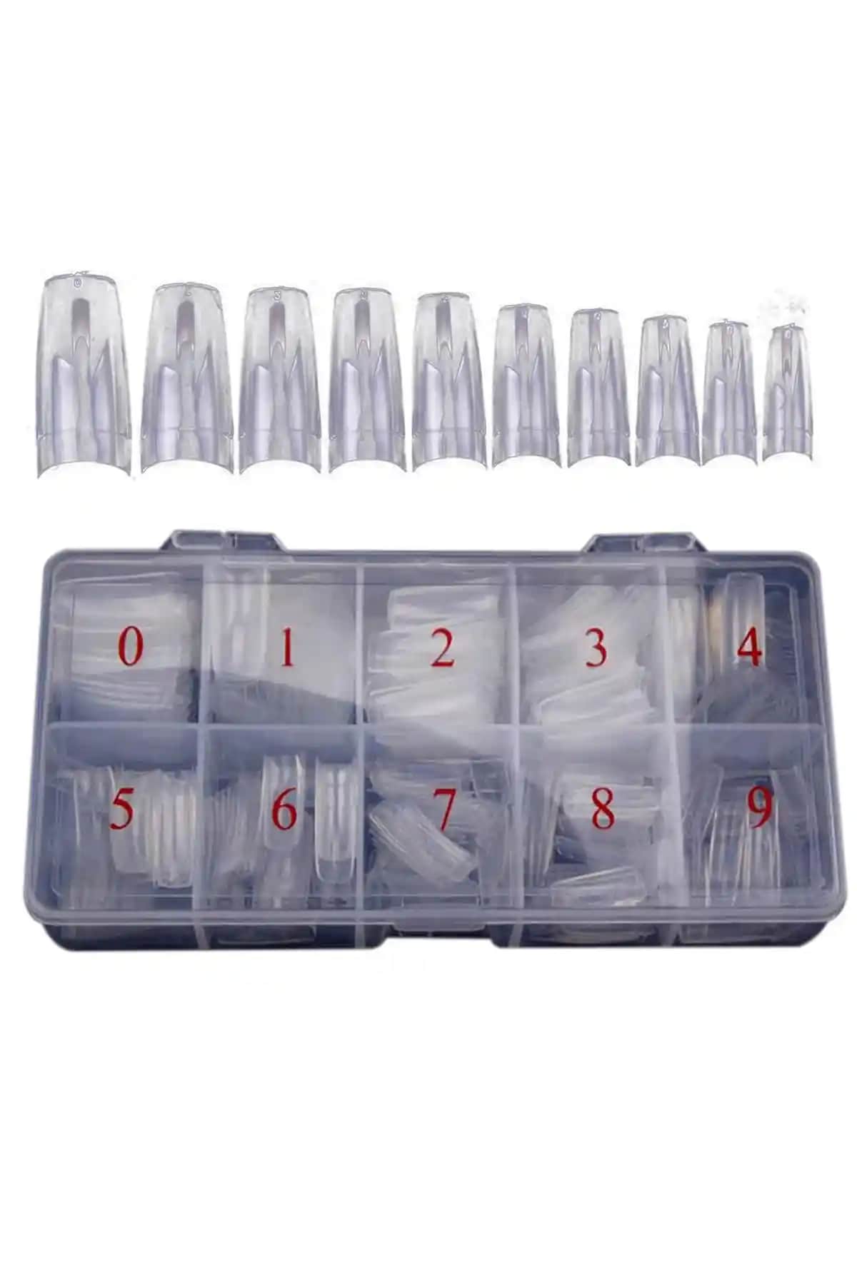 Moziur 500'lü Yarım Ay Takma Tırnak Tips Seti Estetik ve Dayanıklı Tasarım