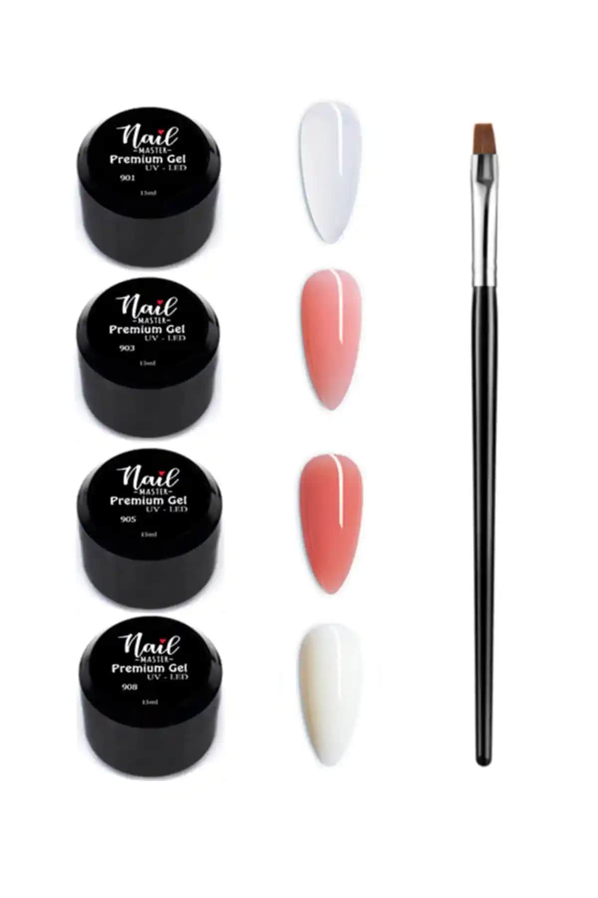 Nail Master Protez Tırnak Jeli 4 Renk Seçeneğiyle Uzun Süreli Kalıcılık Sağlar