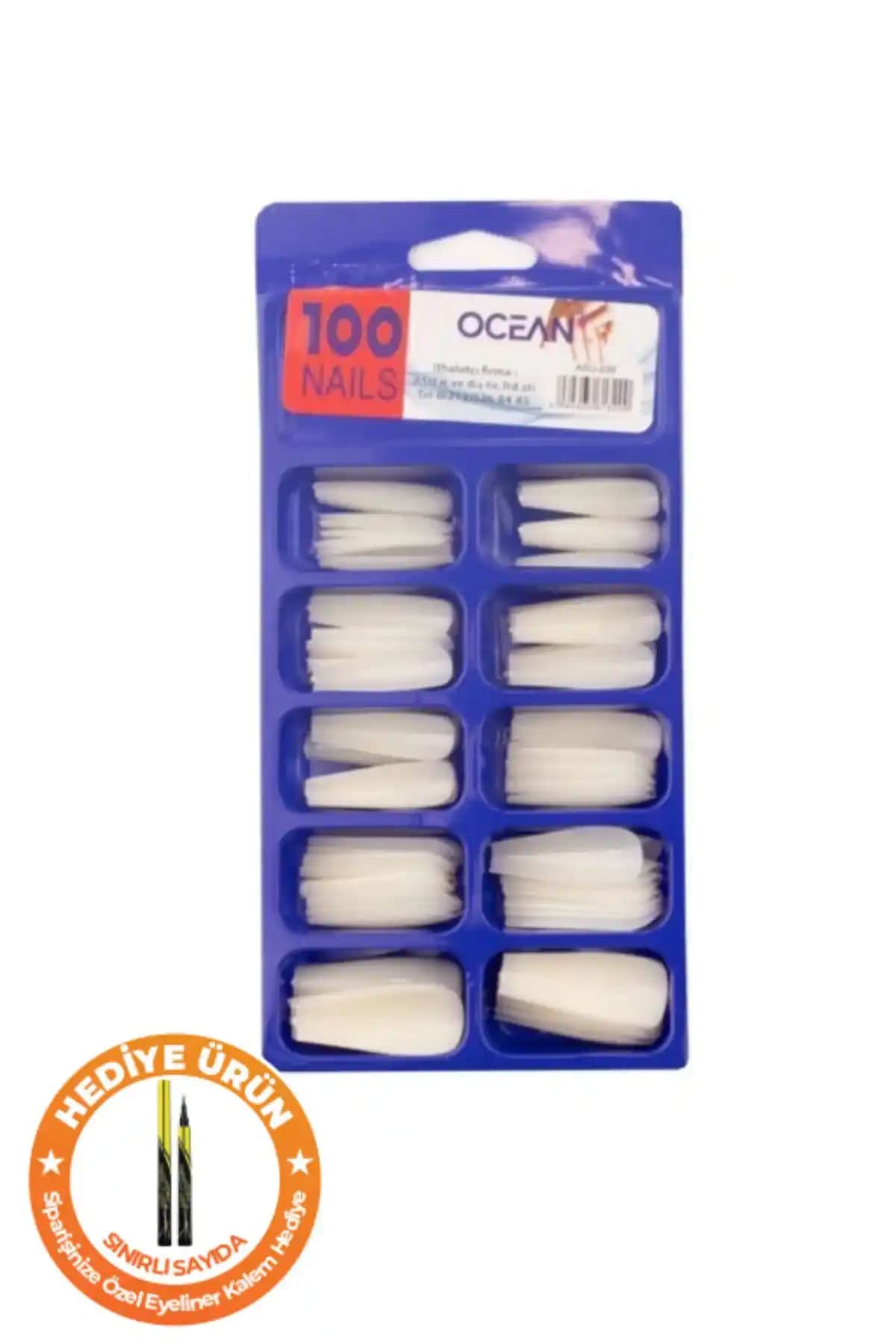 Ocean 100'lü Balerin Protez Tırnaklar Estetik ve Dayanıklı Çözüm