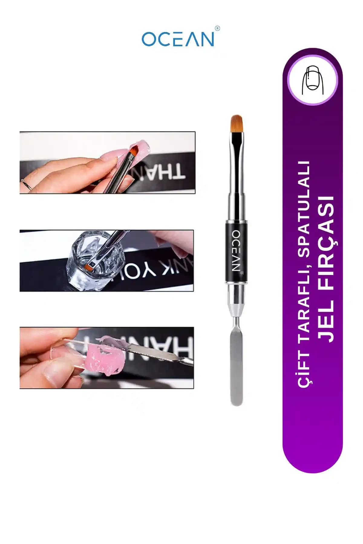 Ocean Poly Jel Fırçası: Ergonomik ve Pratik Tırnak Uygulama Aracı
