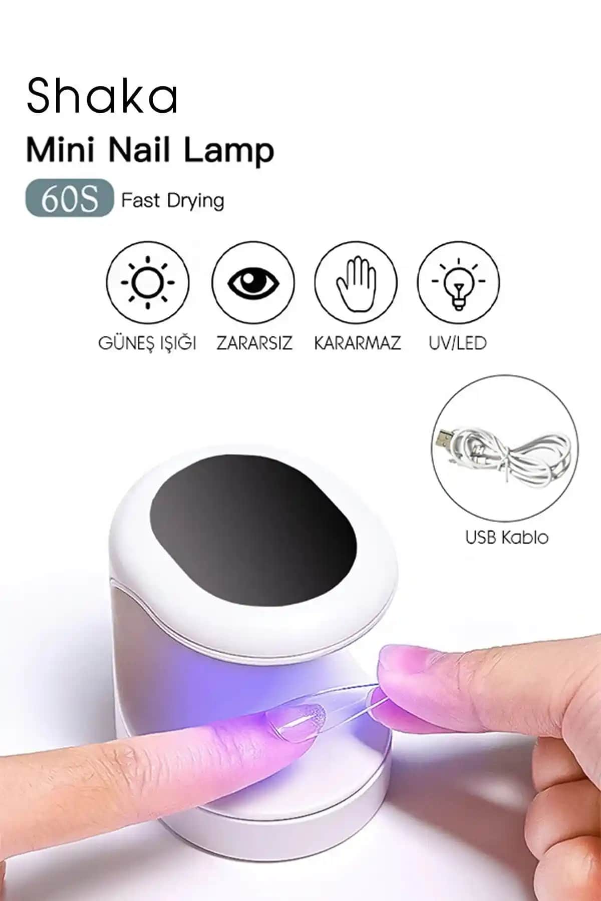 Shaka Mini UV LED Işık ile Tırnak Bakımında Hızlı ve Pratik Kurutma Çözümü