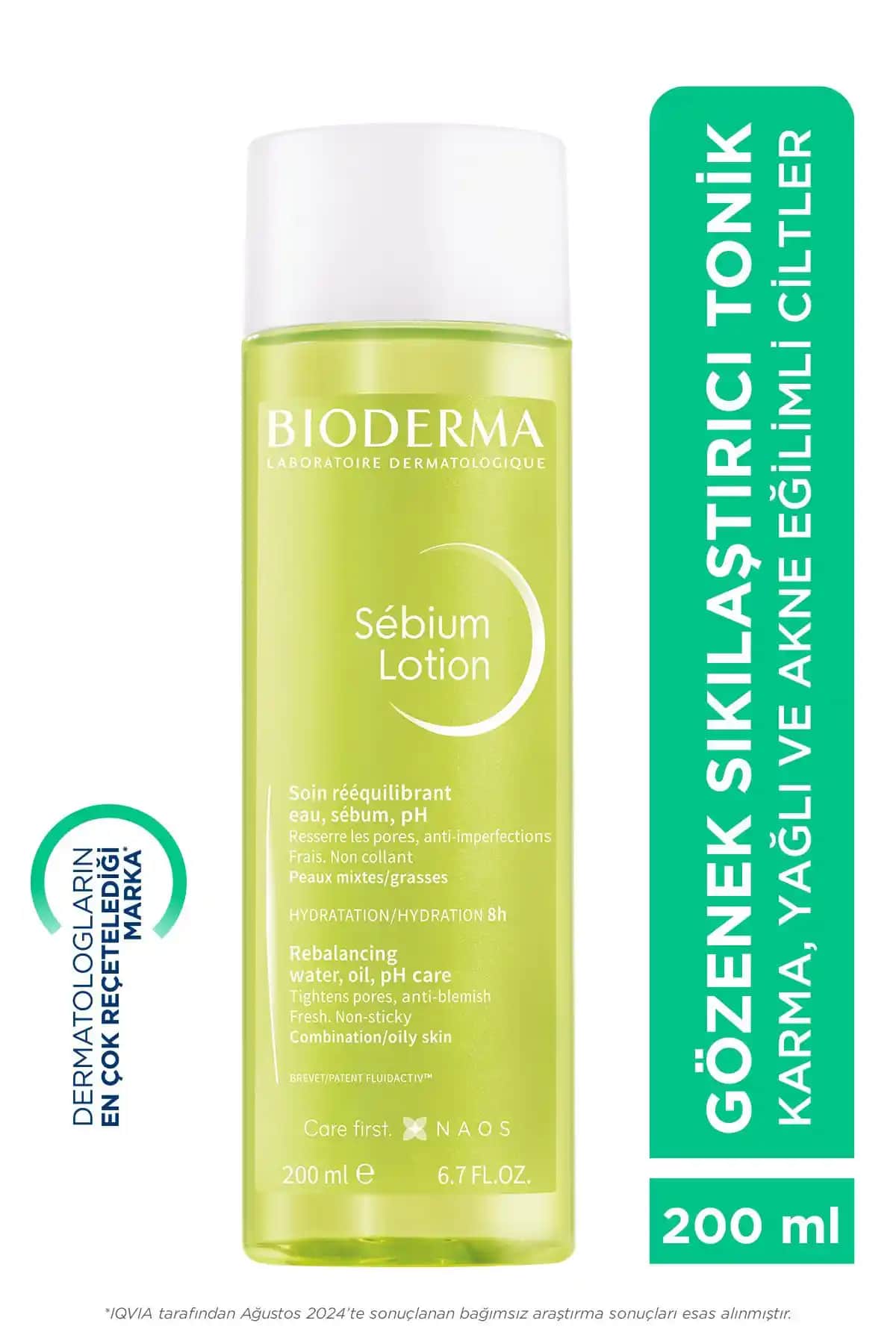 Bioderma Sebium Lotion: Gözenekleri Sıkılaştıran ve Siyah Noktaları Azaltan Temizleyici Tonik