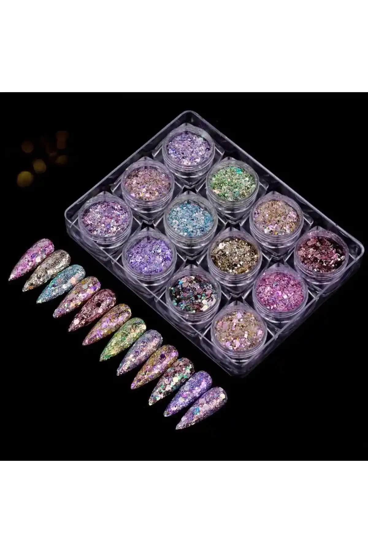 Venalisa 12'li Tırnak Süsleme Pul Sim Seti ile Yaratıcı Nail Art Tasarımları
