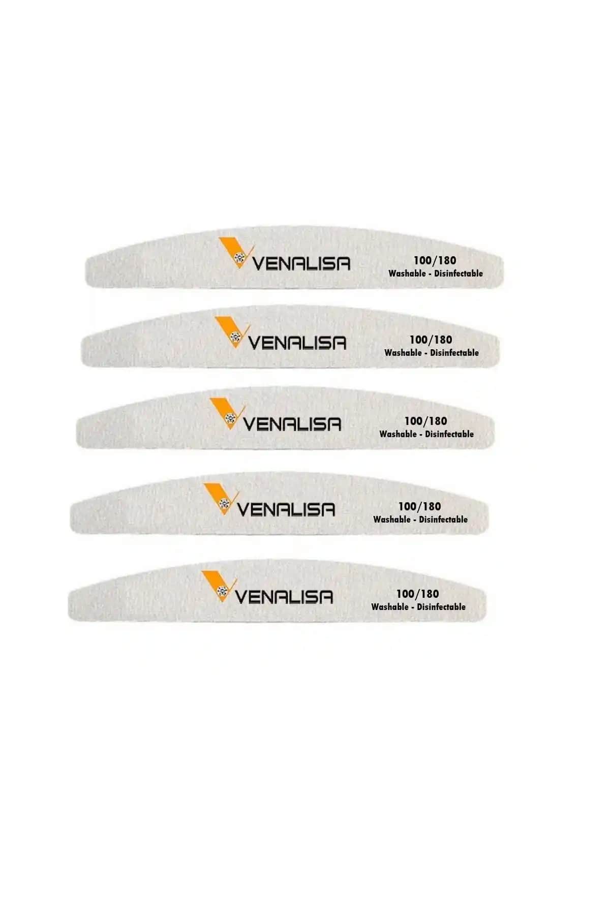 Venalisa 5'li 100/180 Kağıt Törpü Protez Tırnak Seti Profesyonel ve Ev Kullanımı İçin Uygun