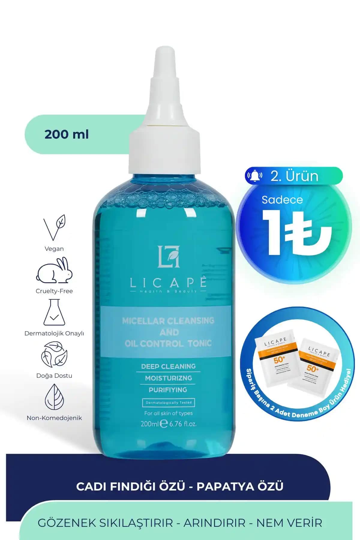 Licape Gözenek Sıkılaştırıcı ve Yağ Dengeleyici Tonik Ürün Özellikleri ve Faydaları