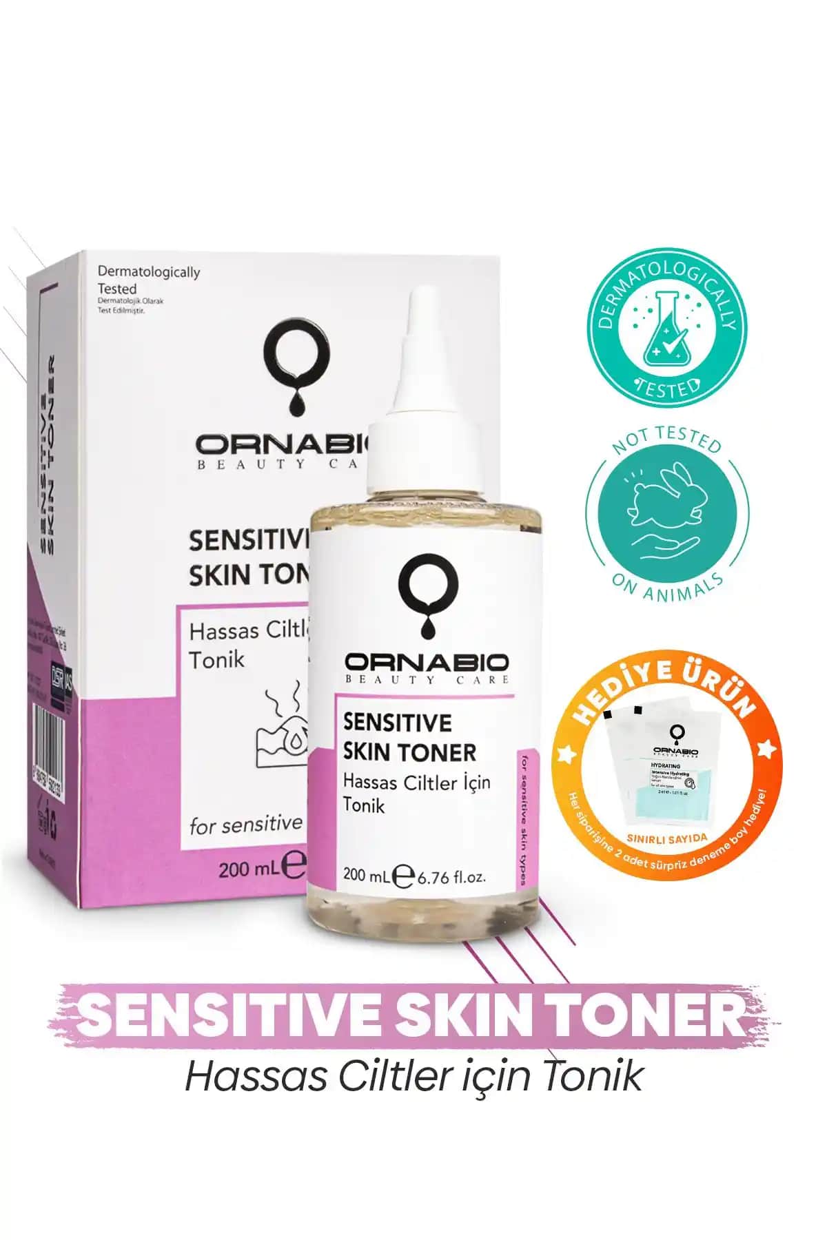 Ornabio Organik Hassas Ciltler İçin Biyolojik Doğal Tonik 200 ml