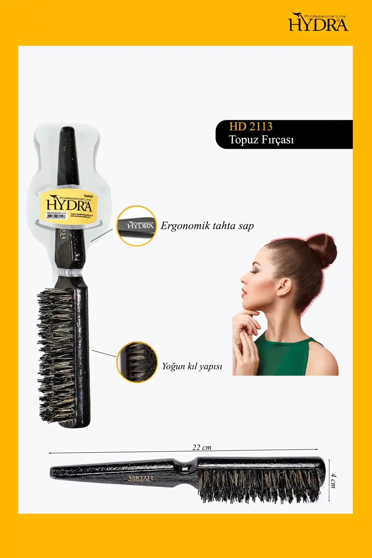 Hydra HD-2113 Saç Fırçası ile Hızlı ve Kolay Saç Şekillendirme Çözümü