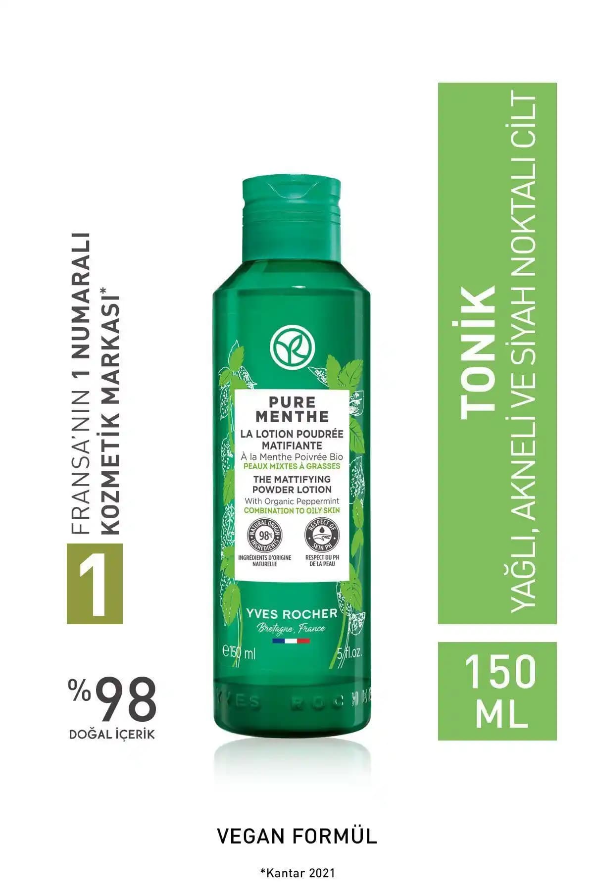 Yves Rocher Karma Yağlı Ciltler İçin Siyah Nokta Karşıtı Pudralı Tonik Ürün İncelemesi ve Faydaları