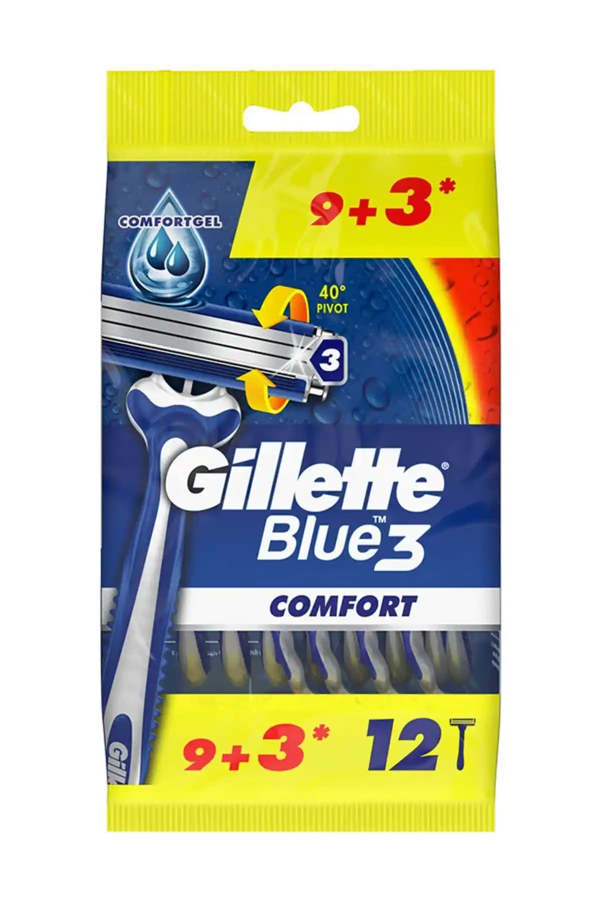 Gillette Blue III Comfort 12 Li Pışt: Günlük ve Pratik Tıraş İçin Uygun Bir Seçenek