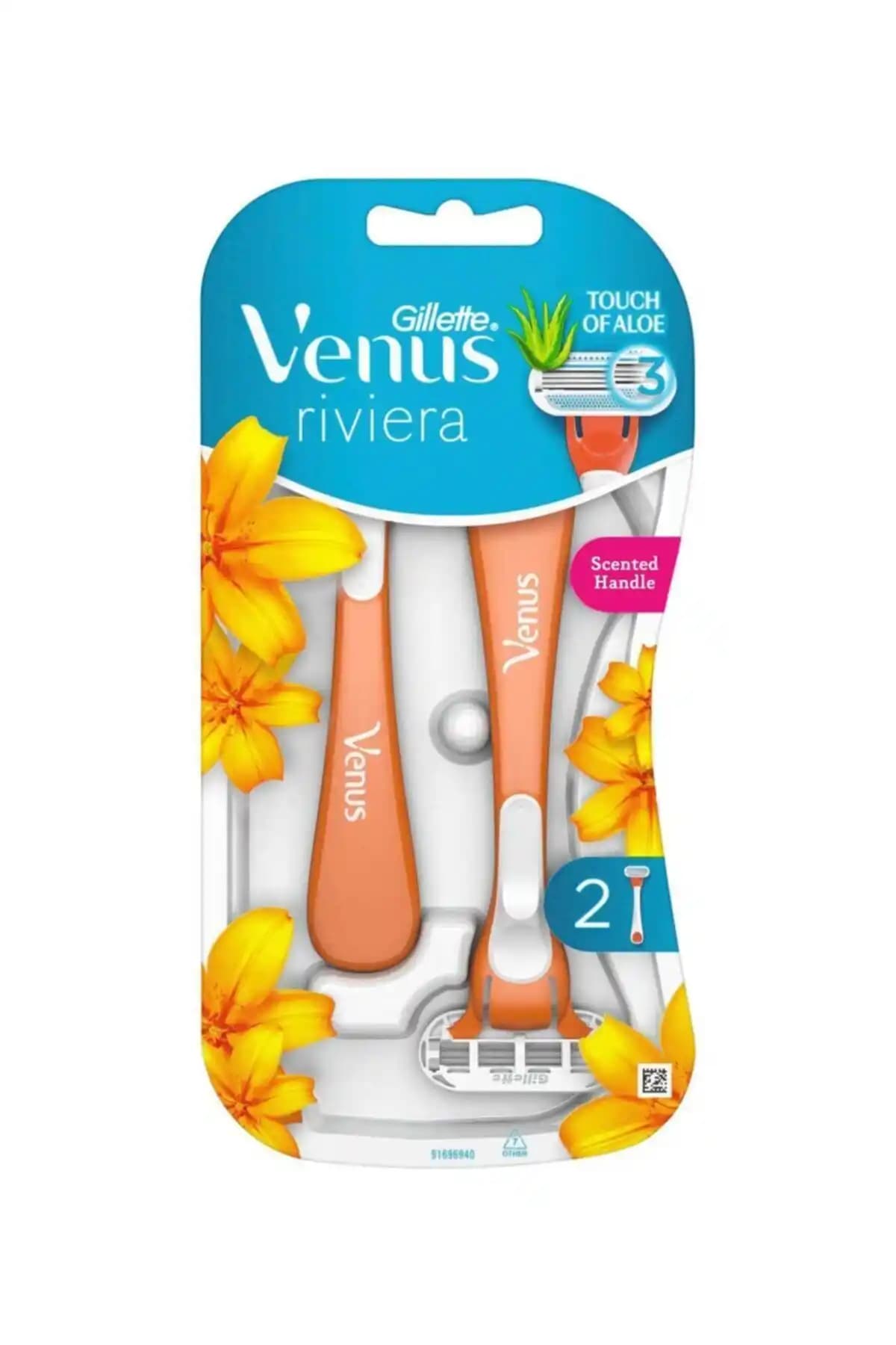 Gillette Venus Riviera 2'li Kadınlar İçin Yüksek Kaliteli Tıraş Bıçağı Seti