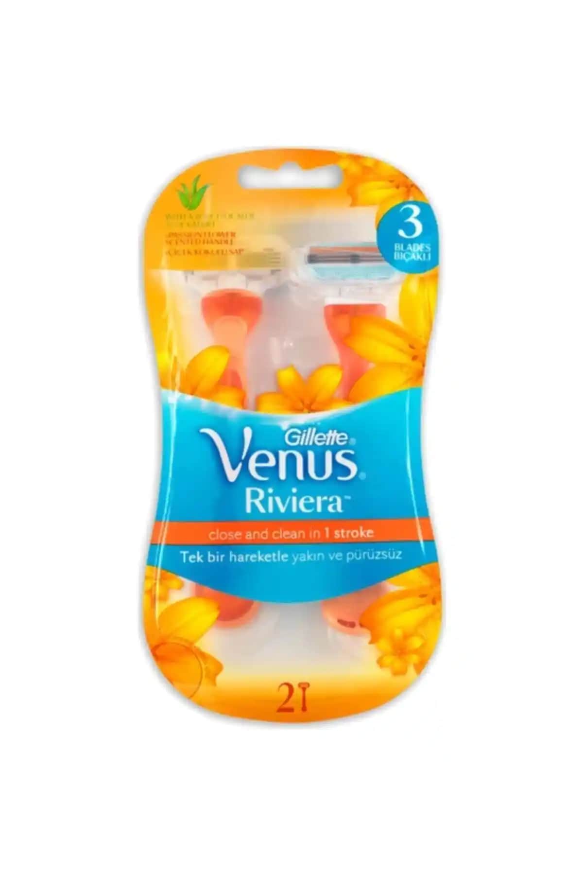 Gillette Venus Riviera 2'li Yedek Bıçaklar Kadınlar İçin Pratik ve Güvenilir Tıraş Çözümü