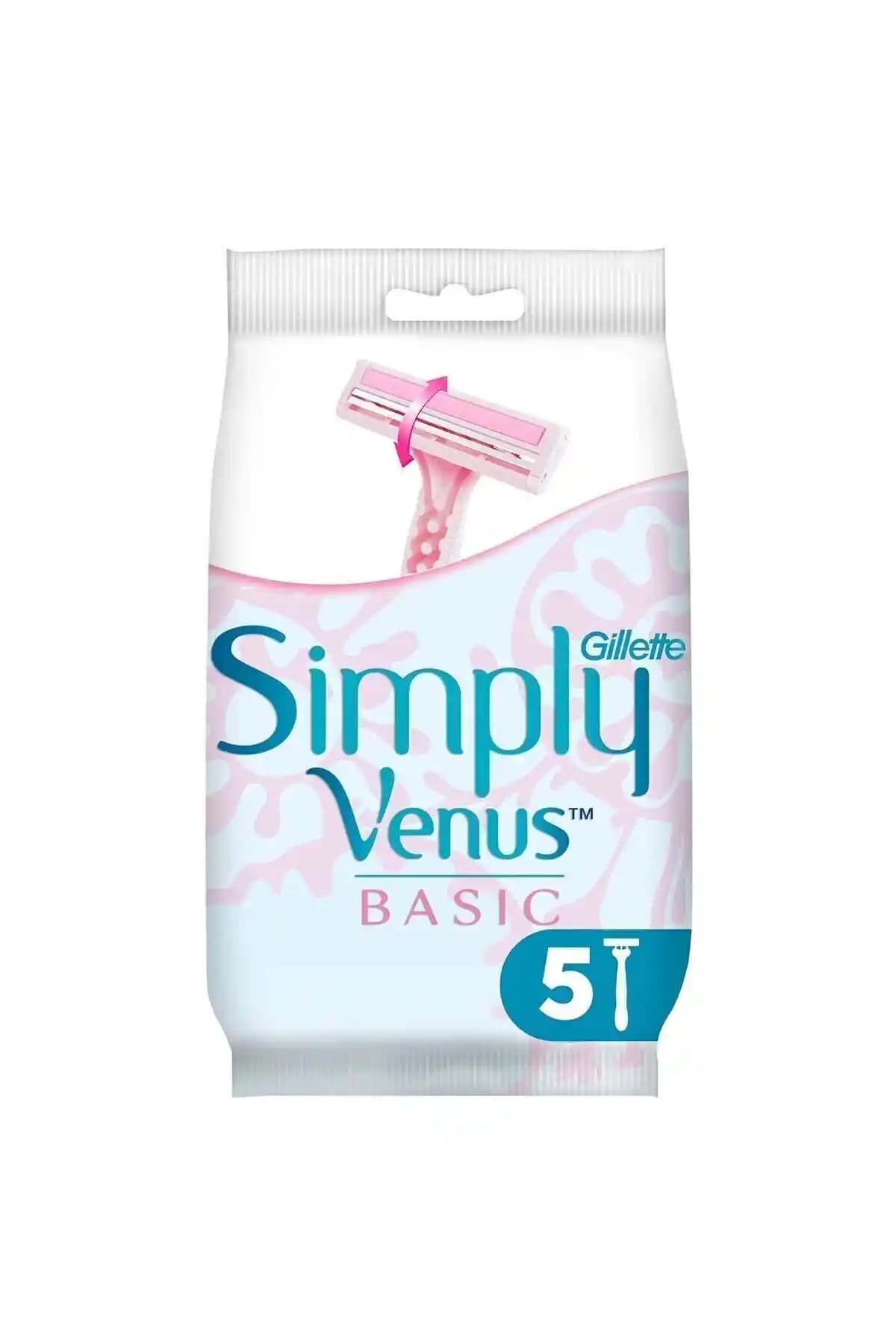 Gillette Venus Simply Venus 2 Basic Kadınlar İçin Güvenilir ve Etkili Tıraş Bıçağı