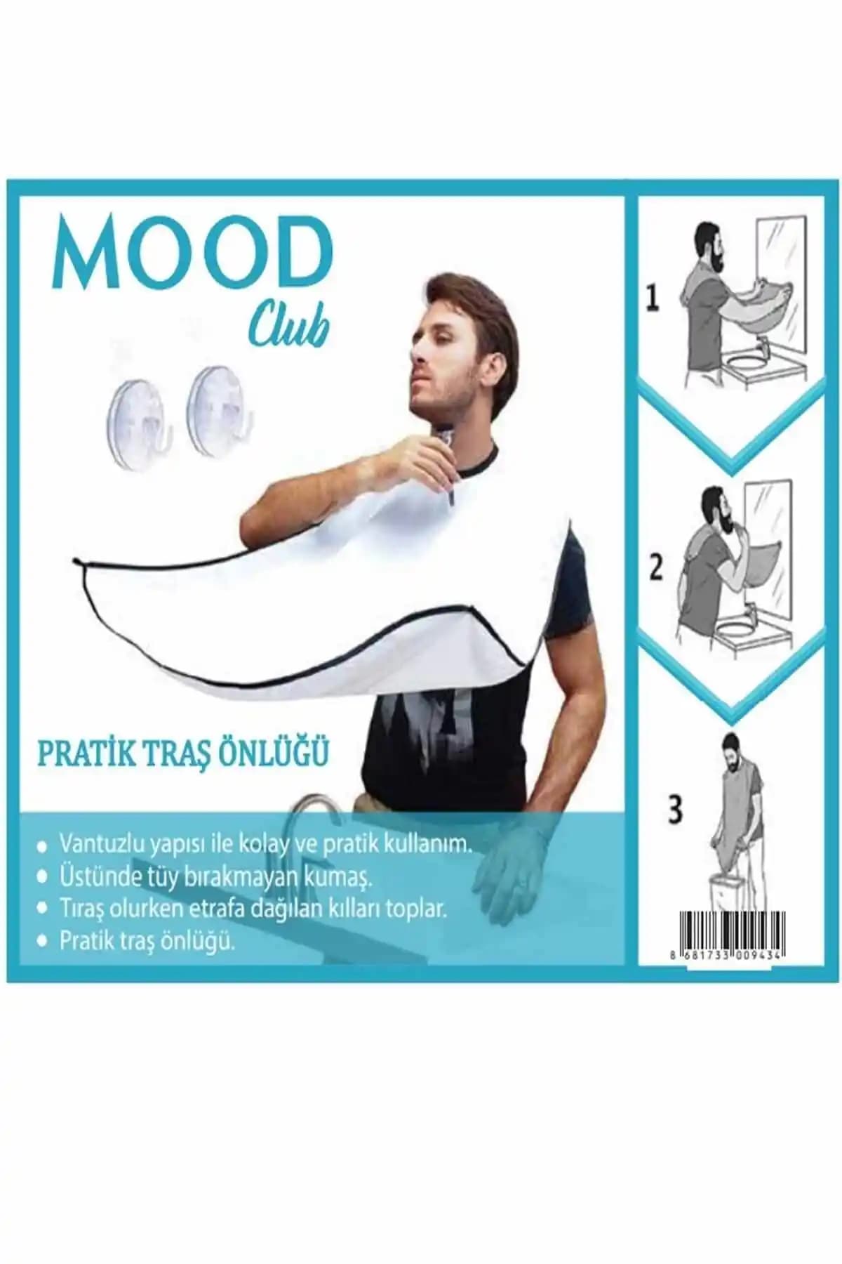 Moody Club Pratik Vakumlu Tıraş Önlüğü ile Hijyenik ve Kolay Tıraş Deneyimi
