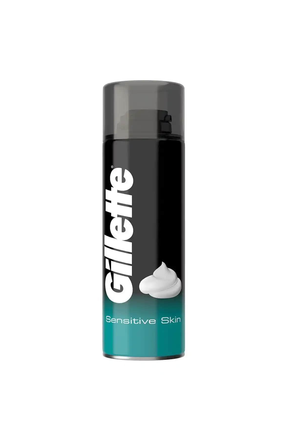 Gillette Hassas Ciltler İçin 200 ml Tıraş Köpüğü Güvenilir ve Konforlu Kullanım