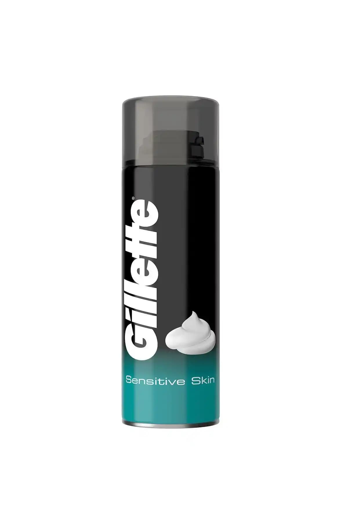 Gillette Hassas Ciltler İçin 200 ml Tıraş Köpüğü Güvenilir ve Konforlu Kullanım