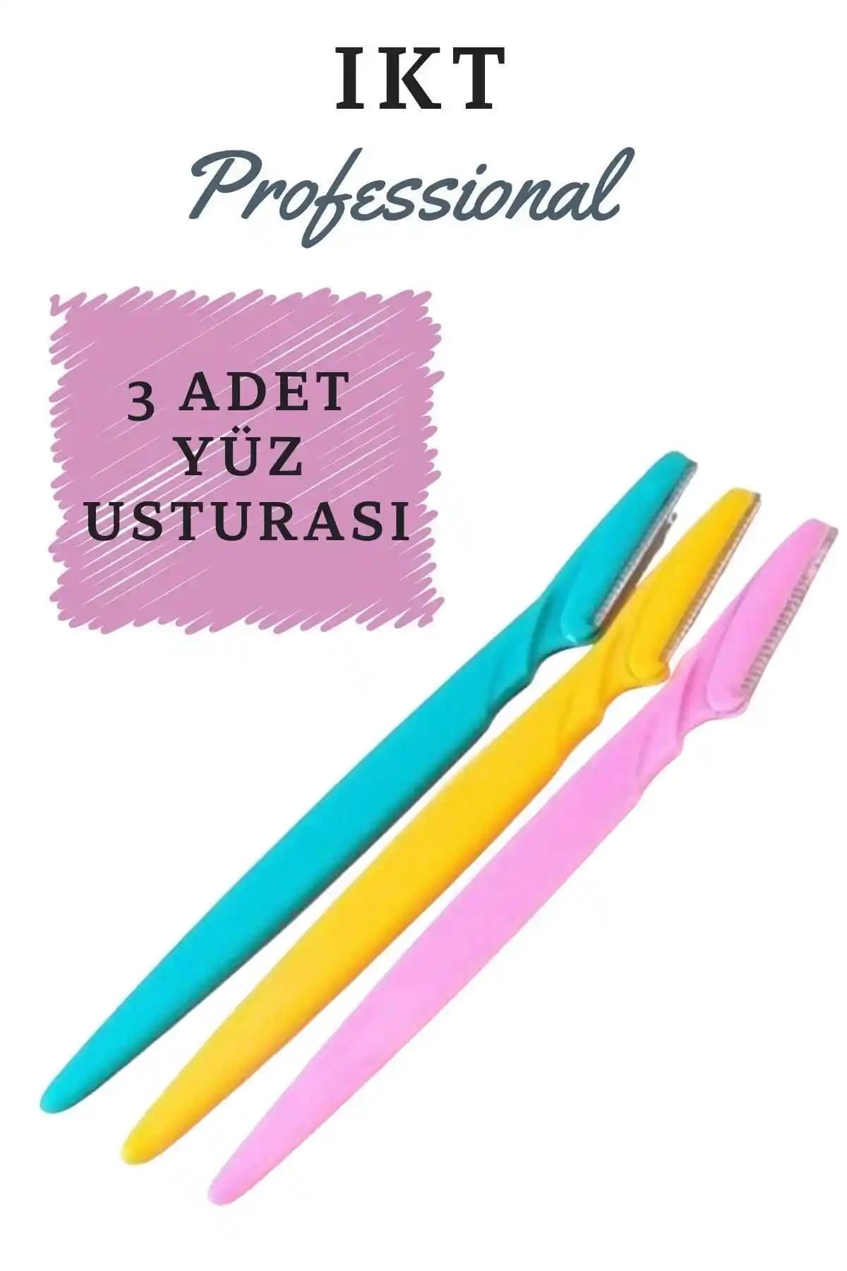 IKT Professional 3 Adet Yüz Jileti Kaş Usturası: Hassas ve Etkili Tıraş Deneyimi
