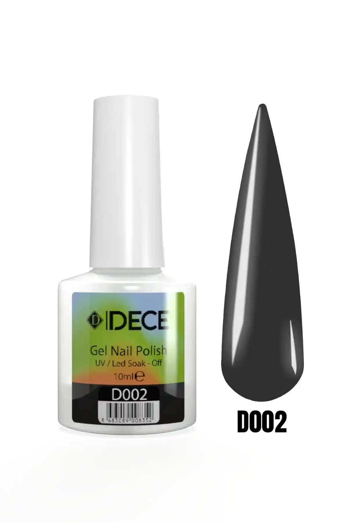 D Dece Kalıcı Oje UV LED Siyah 10ml - Uzun Süre Dayanıklı ve Parlak Tırnak Bakımı