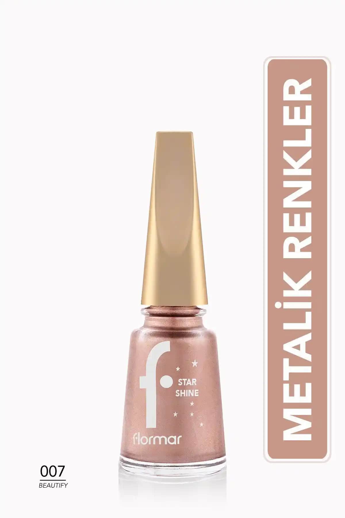 Flormar Metalik Parlak Oje Star Shine Nail Enamel Modern ve Şık Tırnak Stili İçin