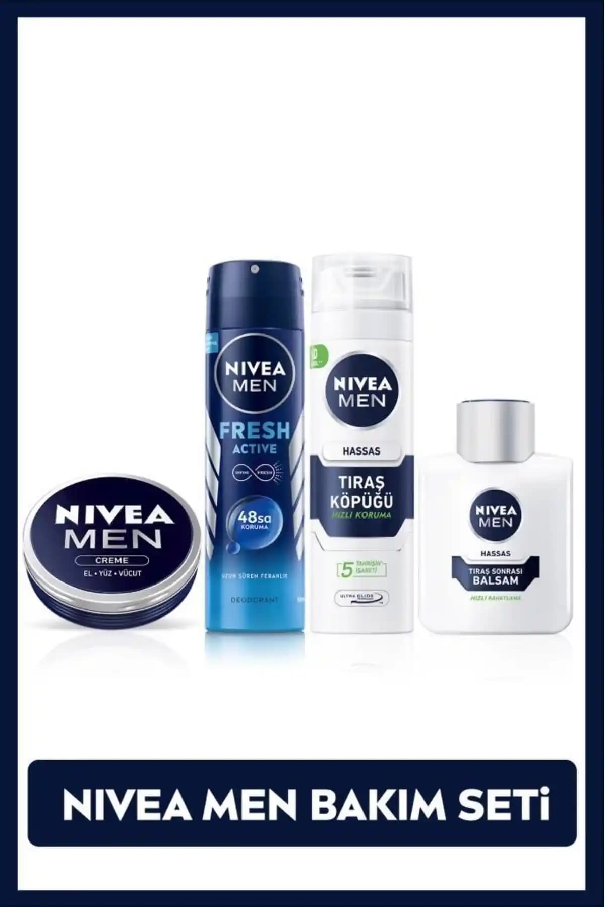 NIVEA Men Erkek Bakım Seti Günlük Cilt Bakımı ve Tıraş Ürünleri Koleksiyonu