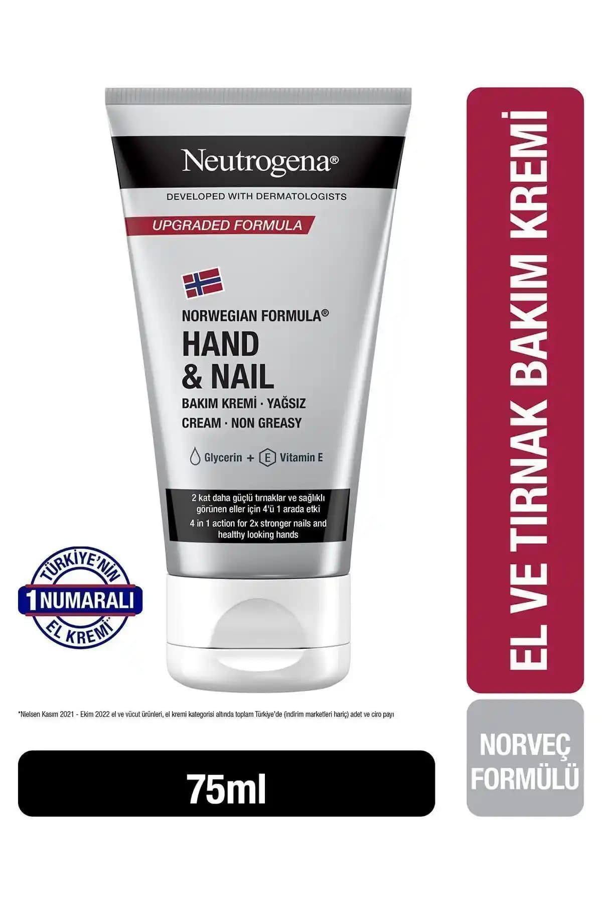 Neutrogena Norveç Formülü El ve Tırnak Bakım Kremi: Nemlendirme ve Güçlendirme Özellikleri