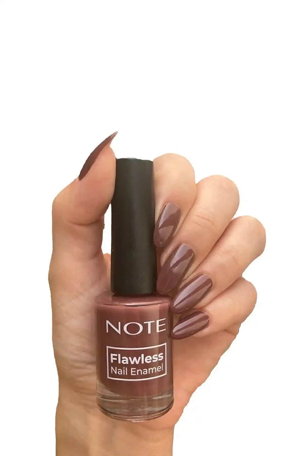 Note Cosmetics Nail Flawless Oje 07 Caffeine Addict: Kalıcı ve Güvenli Parlak Tırnaklar