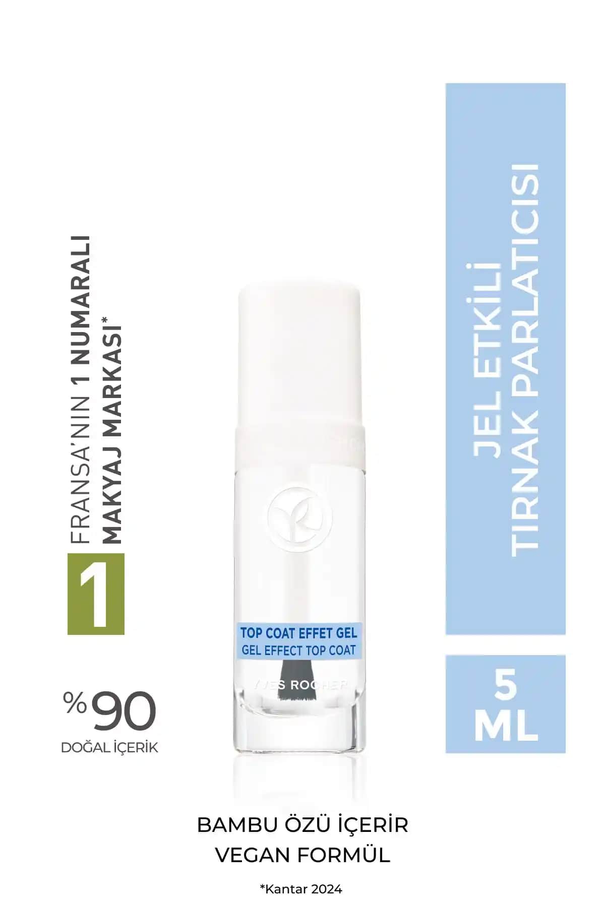 Yves Rocher Jel Etkili Tırnak Parlatıcısı: Parlaklık ve Koruma Sağlayan Doğal Formül