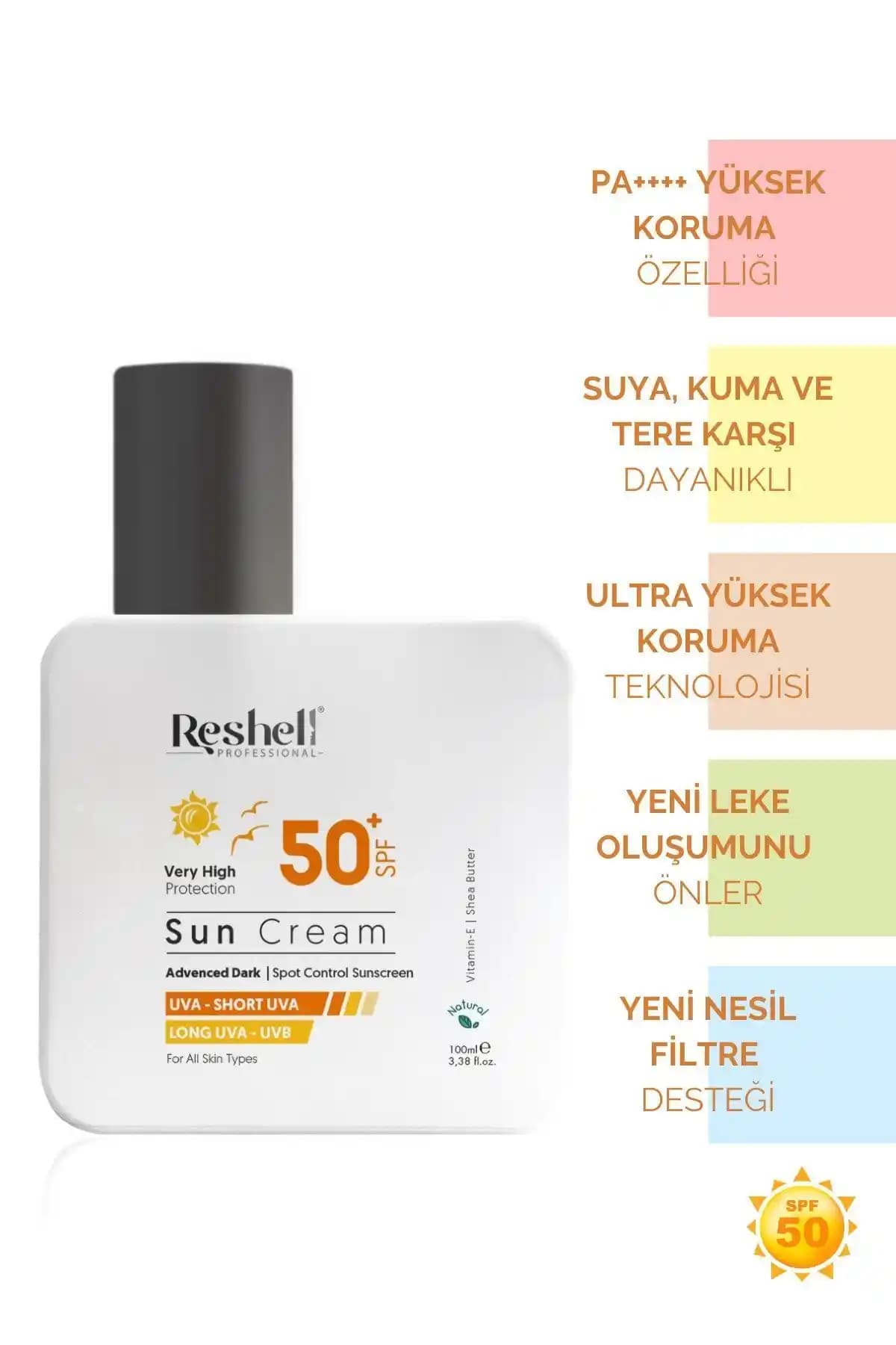 Reshell SPF 50 Yüksek Koruyucu Güneş Kremi: Hassas Ciltler İçin Güçlü ve Pratik Koruma