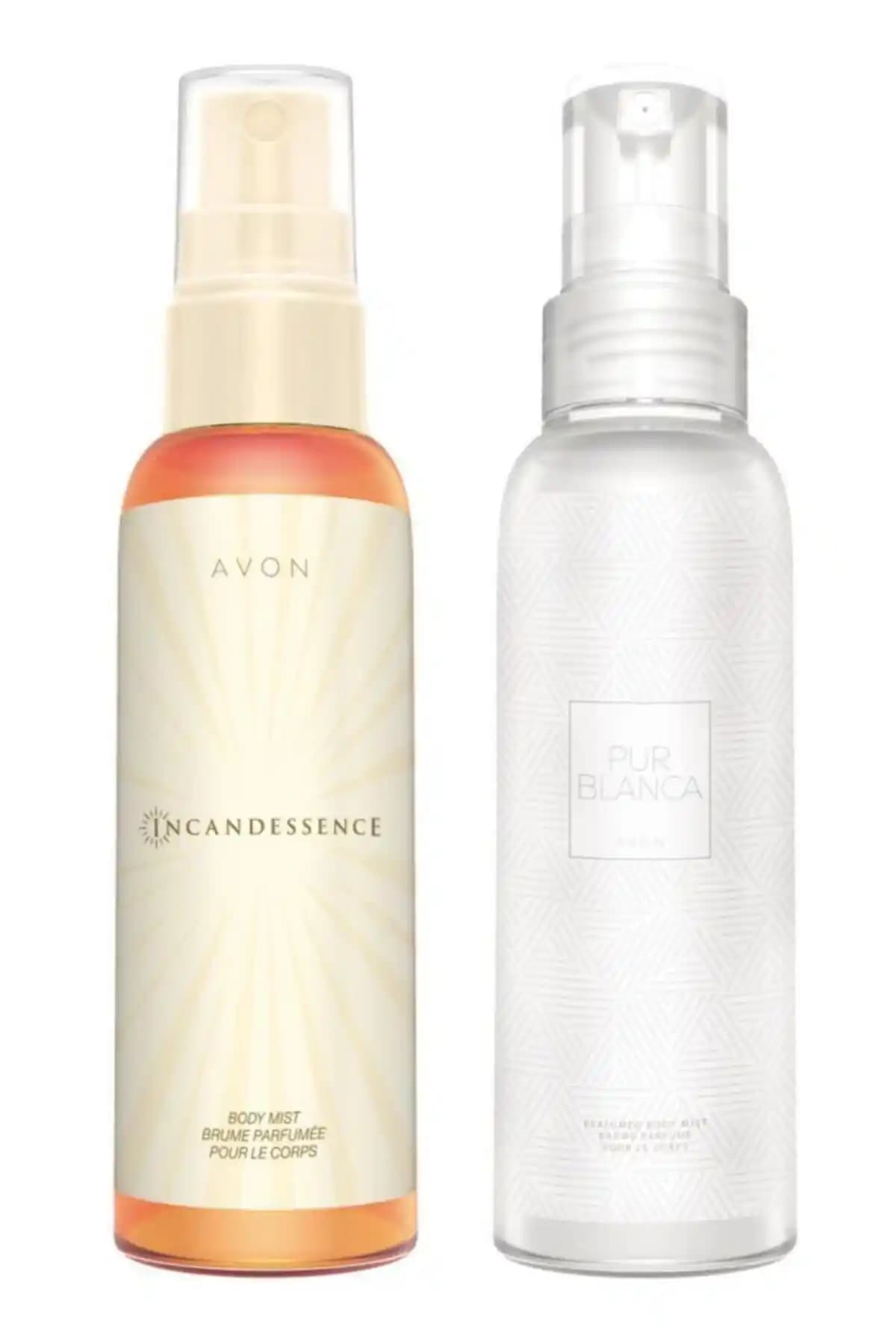 Avon Incandessence ve Pur Blanca Kadın Vücut Spreyi Paketleri Günlük Ferahlatıcı Kullanım