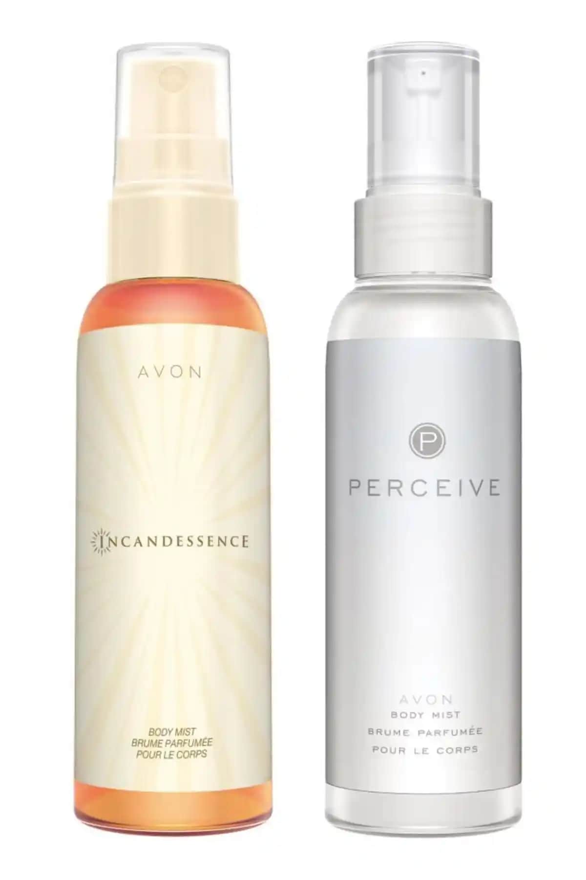 Avon Kadın Vücut Spreyi Paketi Incandessence ve Perceive Kalıcı ve Ferahlatıcı Kokular