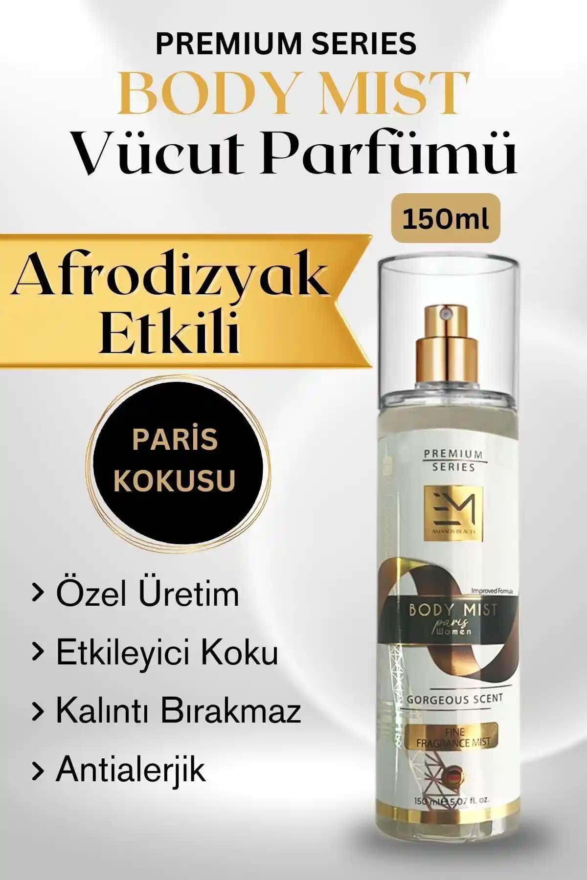 EM AMANOS BEAUTY Vücut Spreyi: Kalıcı ve Çekici Aromasıyla Günlük Kullanım İçin Uygun