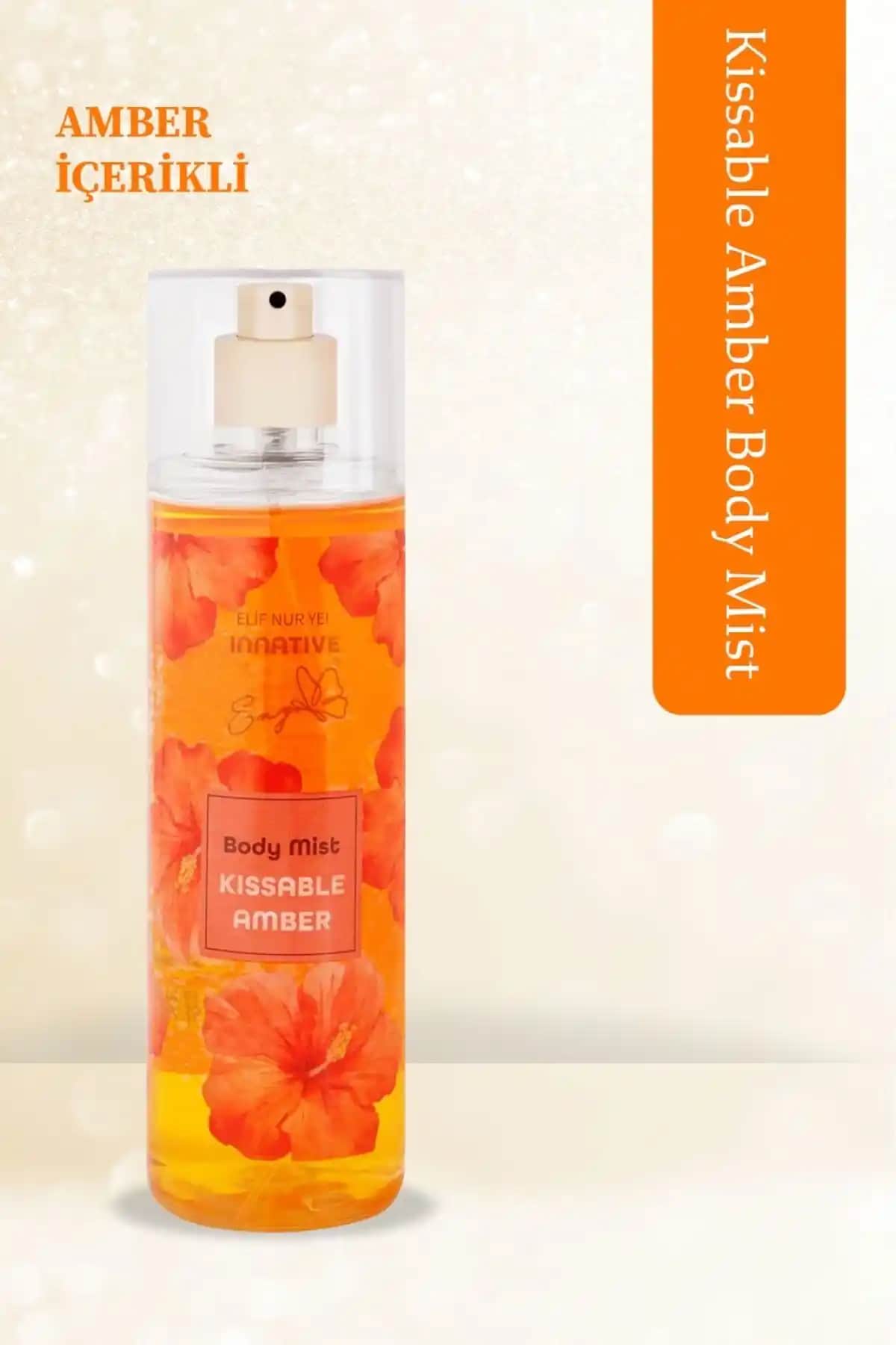 İnNative Elif Nur Yel Eny Body Mist Kissable Amber Ferah ve Kalıcı Yaz Kokusu