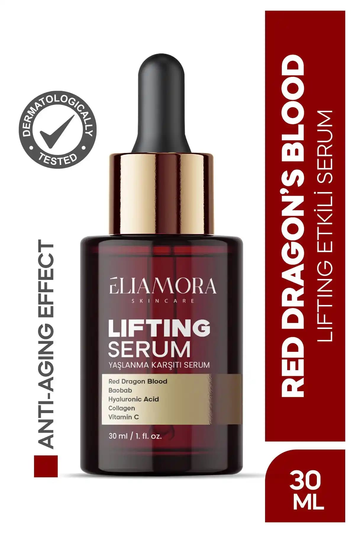 Eliamora Red Dragon Blood Serumu ile Yaşlanma ve Kırışıklık Karşıtı Doğal Cilt Bakımı