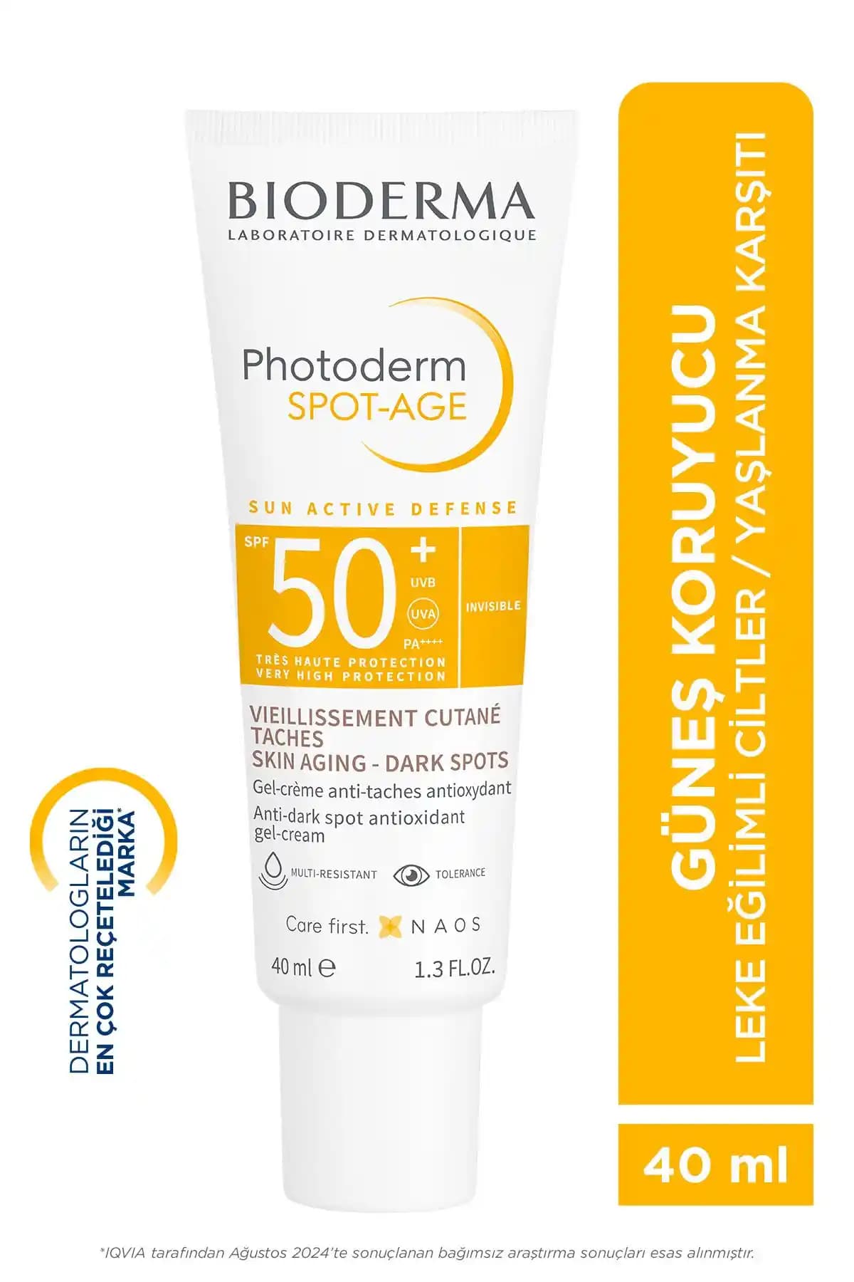Bioderma Photoderm Spot Age SPF50+ Güneş Koruyucu ve Leke Önleyici Çözüm