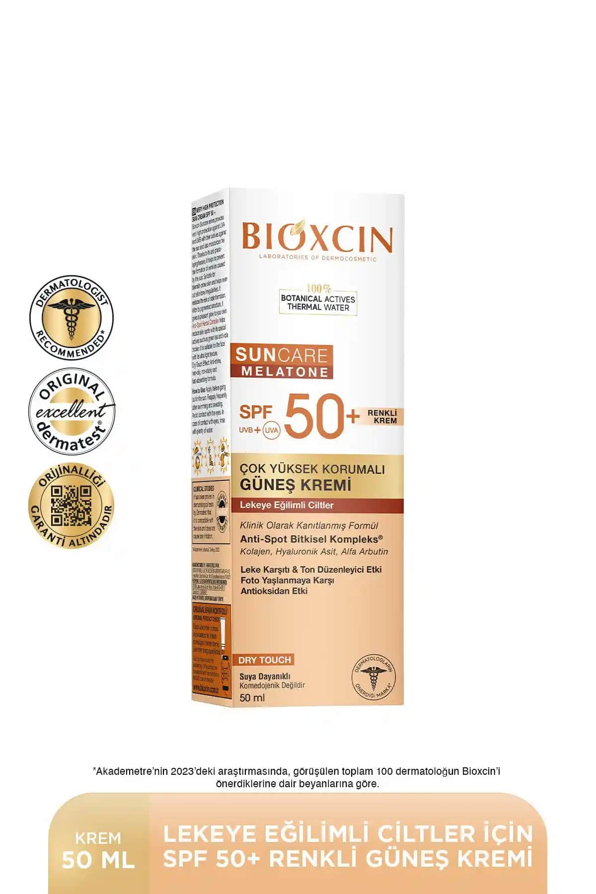 Bioxcin Sun Care SPF50 Renkli Güneş Kremi Leke Eğilimli ve Hassas Ciltler İçin